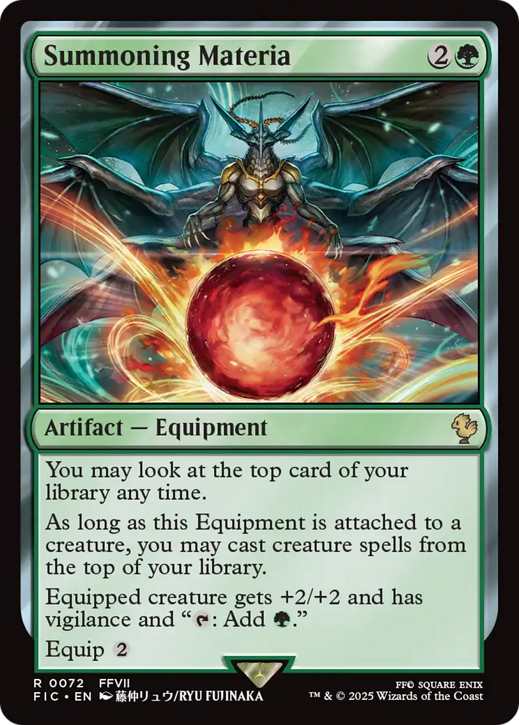 Summoning Materia [FINAL FANTASY Commander] | Magic Magpie