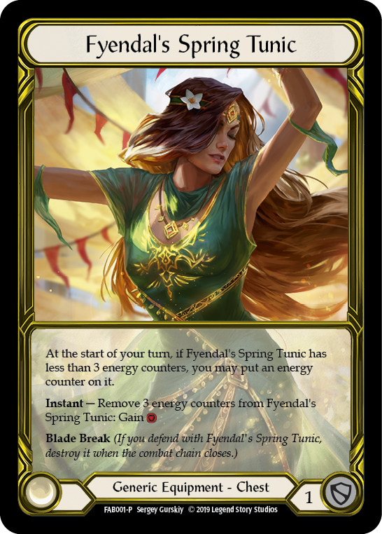 Fyendal's Spring Tunic [FAB001-P] (Promo)  1st Edition Cold Foil - Golden | Magic Magpie