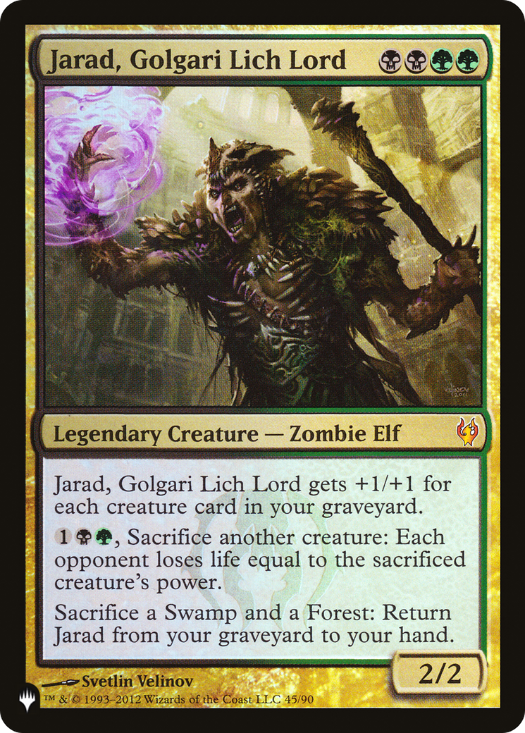 Jarad, Golgari Lich Lord [The List] | Magic Magpie