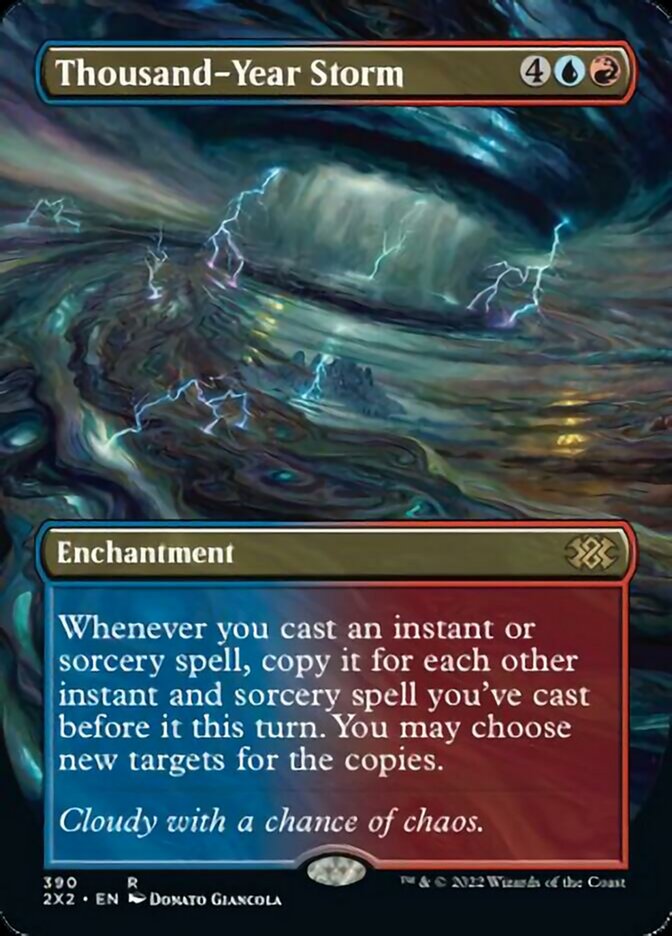 Thousand-Year Storm (Borderless Alternate Art) [Double Masters 2022] | Magic Magpie