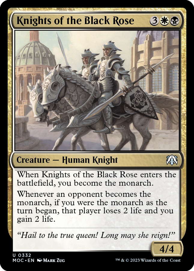 Knights of the Black Rose [March of the Machine Commander] | Magic Magpie