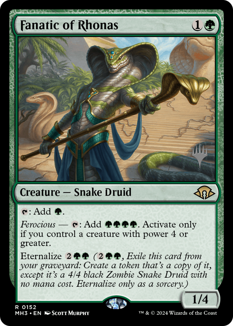Fanatic of Rhonas [Lorwyn Eclipsed Promos] | Magic Magpie