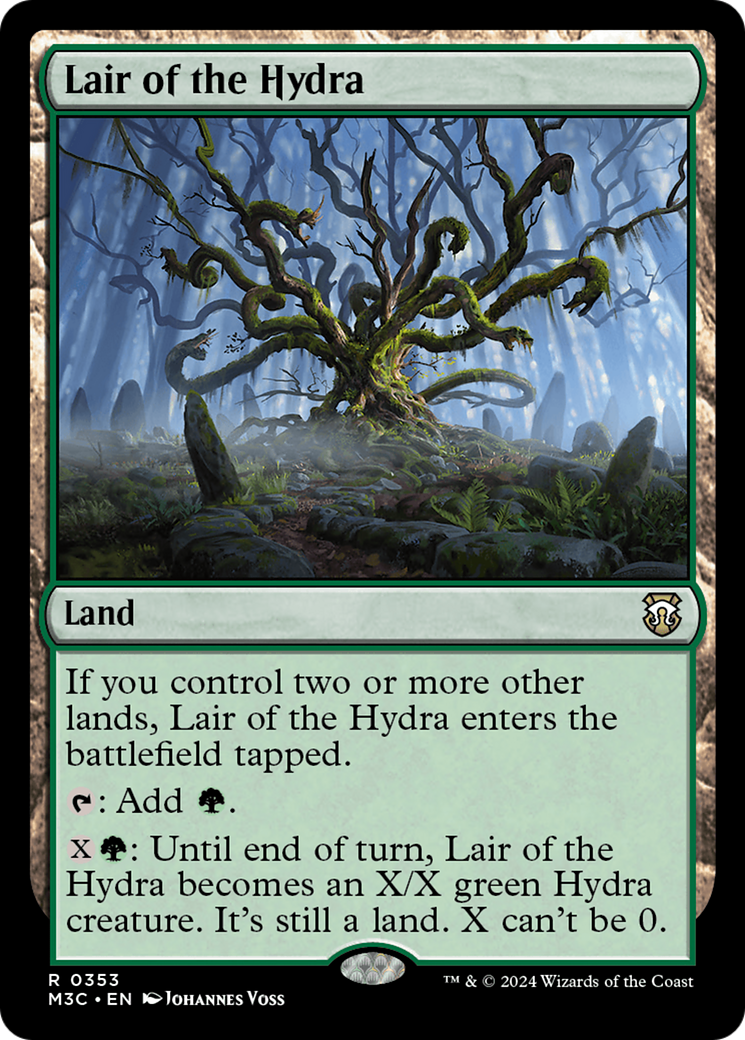 Lair of the Hydra (Ripple Foil) [Modern Horizons 3 Commander] | Magic Magpie