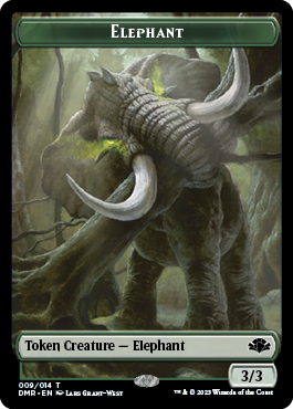 Elephant // Sheep Double-Sided Token [Dominaria Remastered Tokens] | Magic Magpie