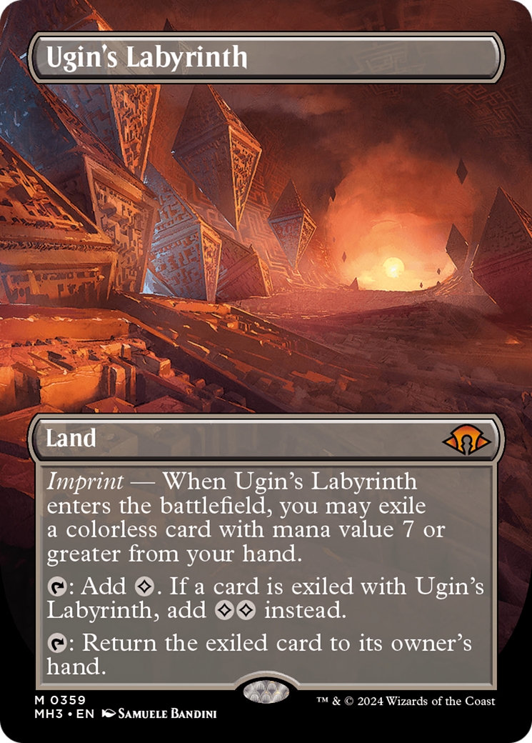 Ugin's Labyrinth (Borderless) [Modern Horizons 3] | Magic Magpie