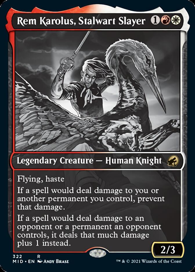 Rem Karolus, Stalwart Slayer (Showcase Eternal Night) [Innistrad: Midnight Hunt] | Magic Magpie