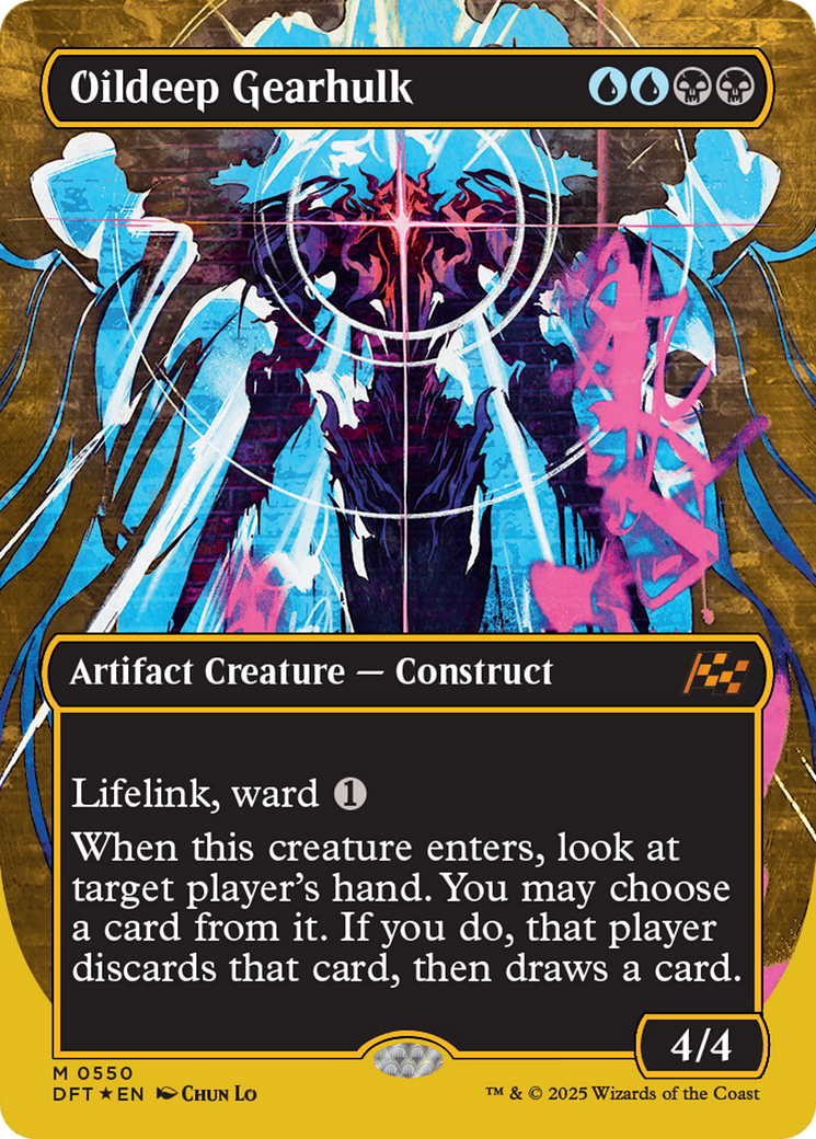 Oildeep Gearhulk (Borderless) (First-Place Foil) [Aetherdrift] | Magic Magpie