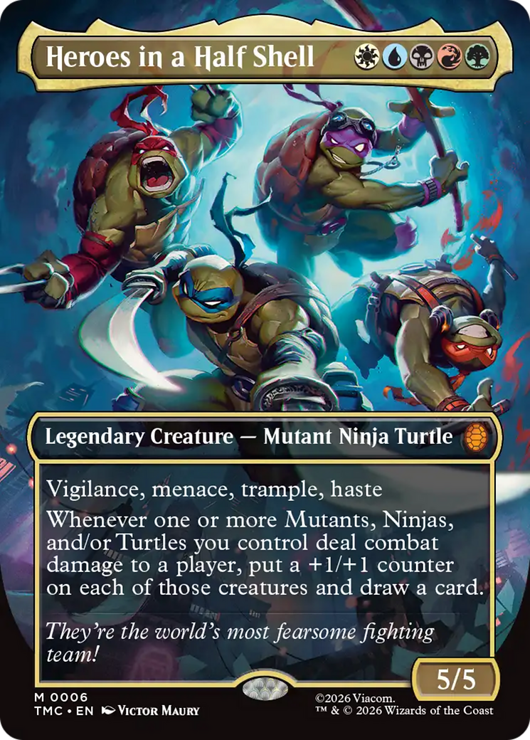 Heroes in a Half Shell (Borderless) [Teenage Mutant Ninja Turtles Commander] | Magic Magpie