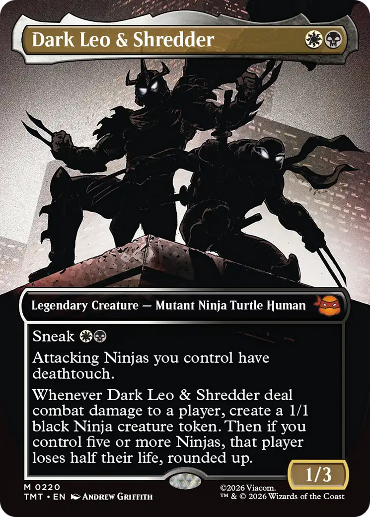 Dark Leo & Shredder (Borderless) [Teenage Mutant Ninja Turtles] | Magic Magpie