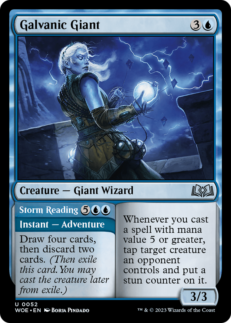 Galvanic Giant // Storm Reading [Wilds of Eldraine] | Magic Magpie