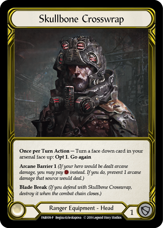 Skullbone Crosswrap [FAB009-P] (Promo)  1st Edition Cold Foil - Golden | Magic Magpie