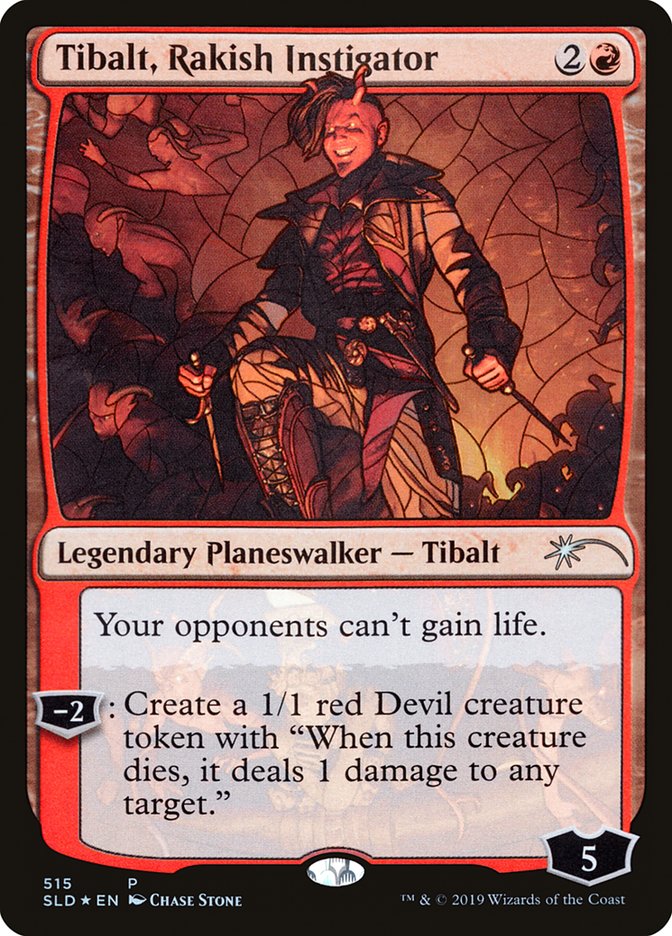 Tibalt, Rakish Instigator (Stained Glass) [Secret Lair Drop Promos] | Magic Magpie