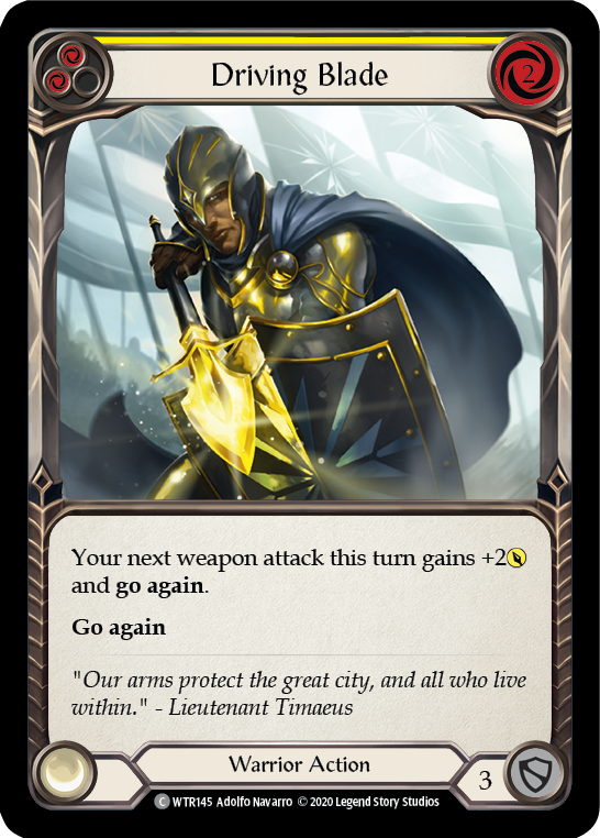 Driving Blade (Yellow) [U-WTR145] (Welcome to Rathe Unlimited)  Unlimited Normal | Magic Magpie