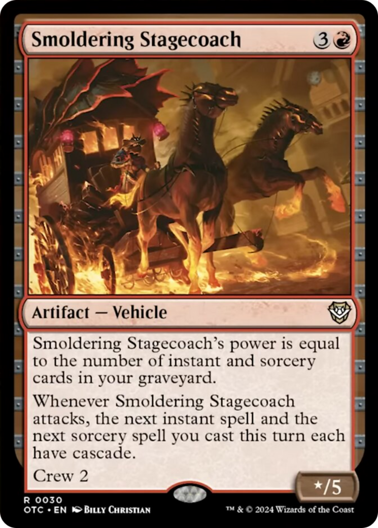 Smoldering Stagecoach [Outlaws of Thunder Junction Commander] | Magic Magpie