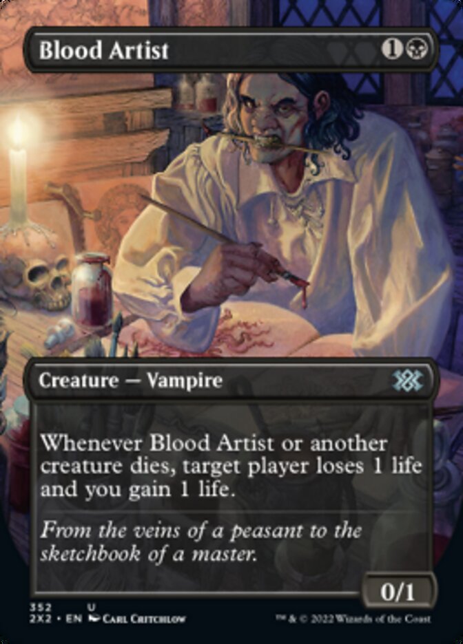 Blood Artist (Borderless Alternate Art) [Double Masters 2022] | Magic Magpie