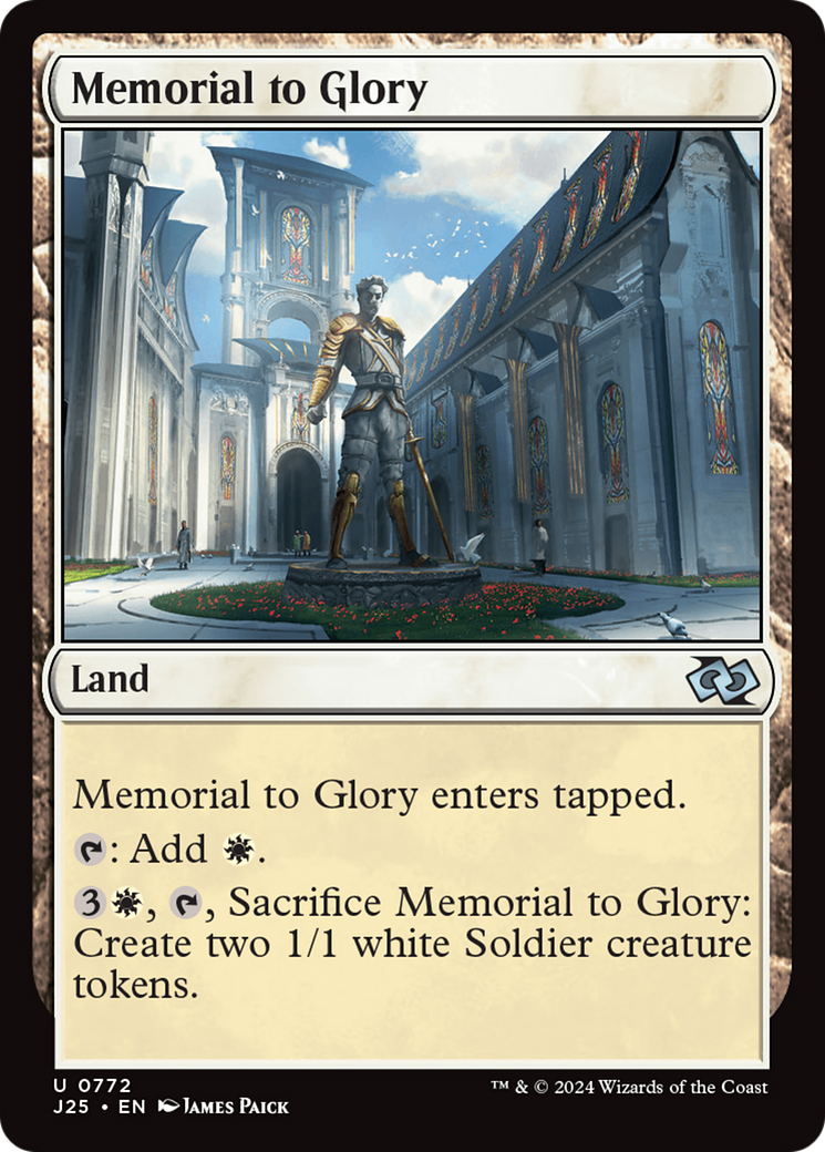 Memorial to Glory [Foundations Jumpstart] | Magic Magpie