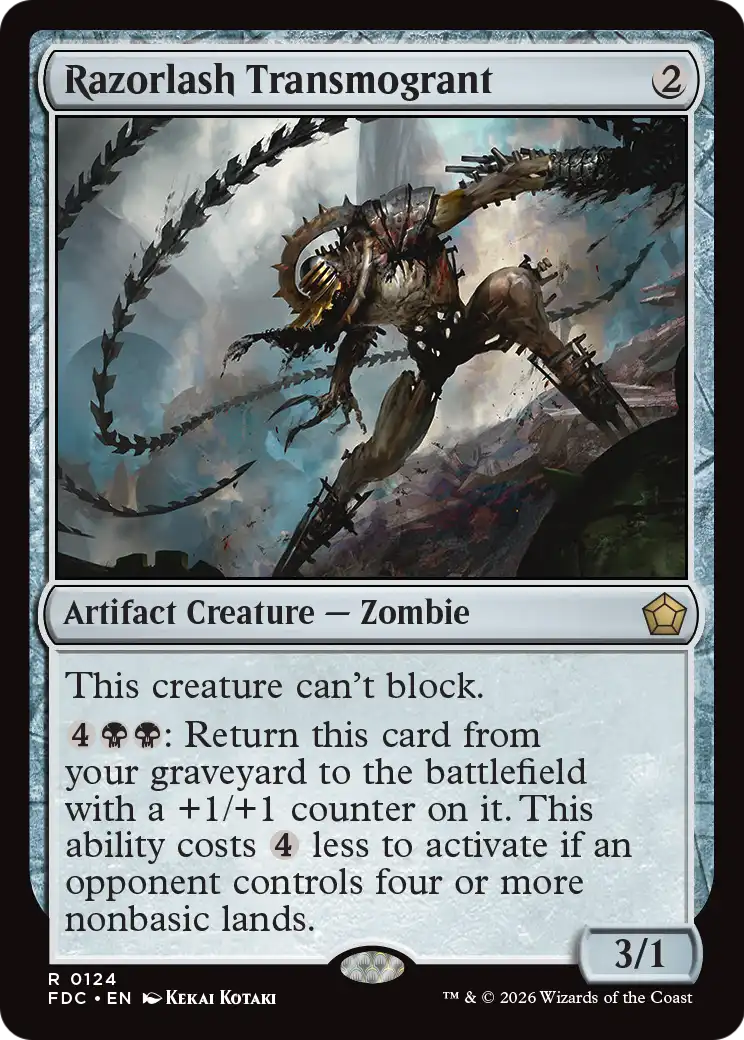 Razorlash Transmogrant [Foundations Commander] | Magic Magpie