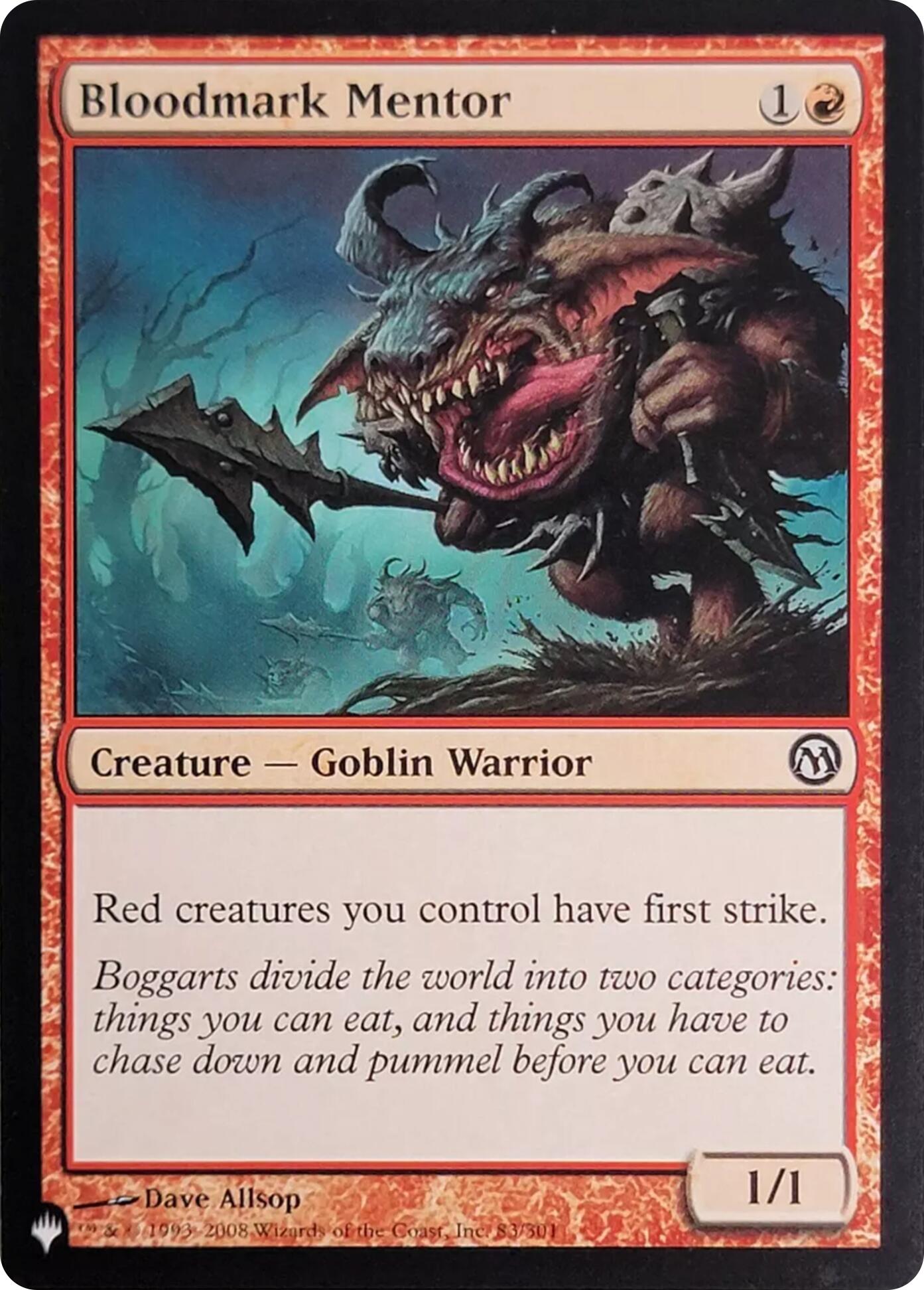 Bloodmark Mentor (83) [The List] | Magic Magpie