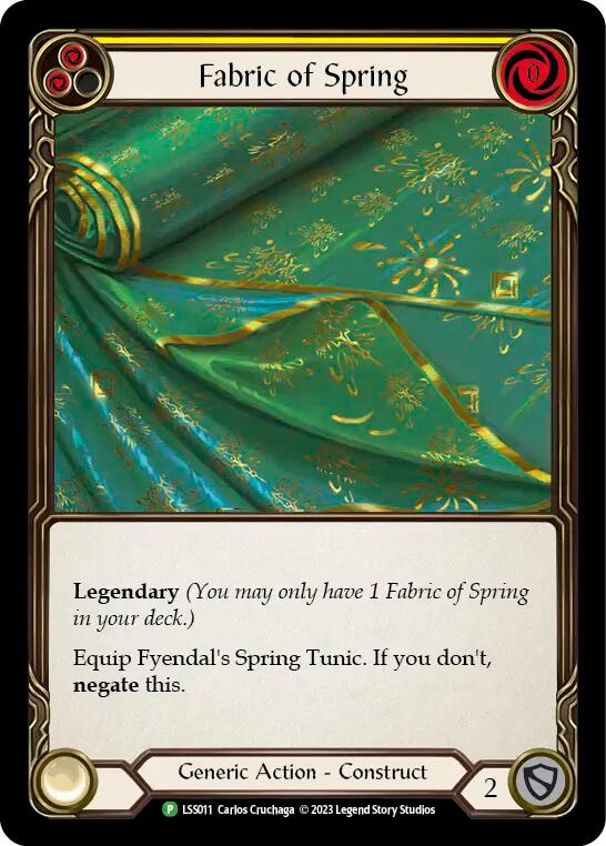 Fabric of Spring // Fyendal's Spring Tunic [LSS011] (Promo)  Cold Foil | Magic Magpie