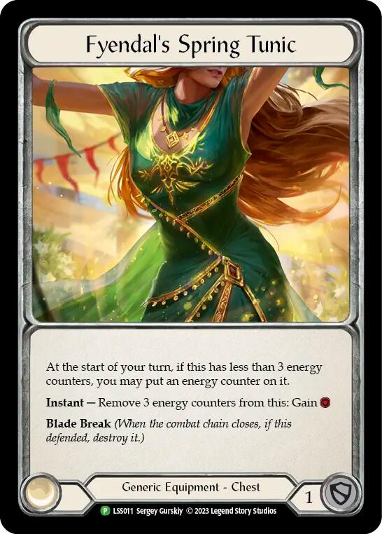 Fabric of Spring // Fyendal's Spring Tunic [LSS011] (Promo)  Cold Foil | Magic Magpie