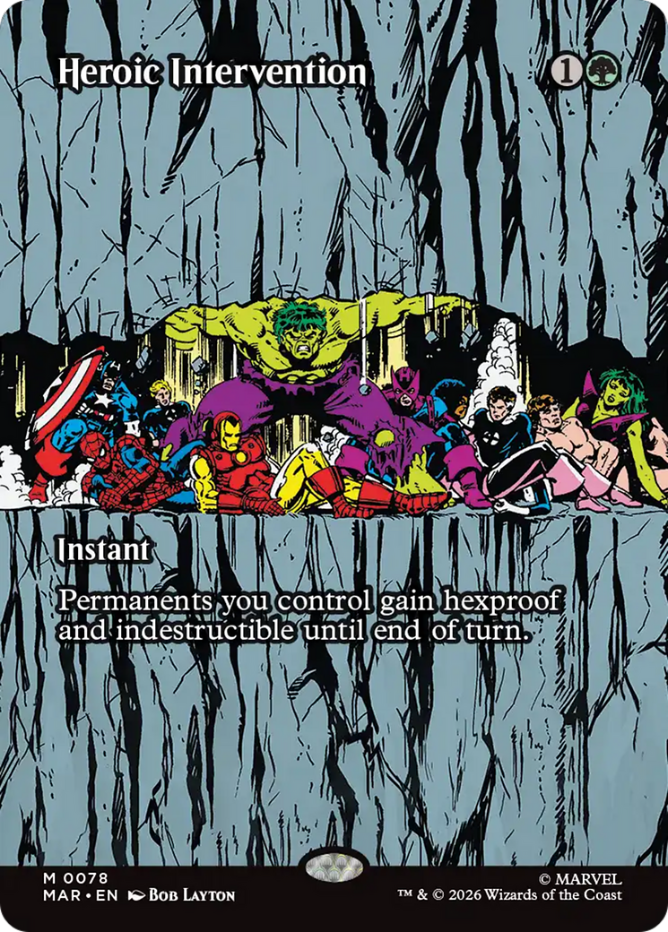 Heroic Intervention (0078) (Borderless) [Marvel Universe: Eternal-Legal] | Magic Magpie