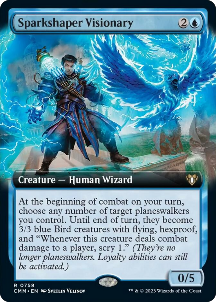 Sparkshaper Visionary (Extended Art) [Commander Masters] | Magic Magpie