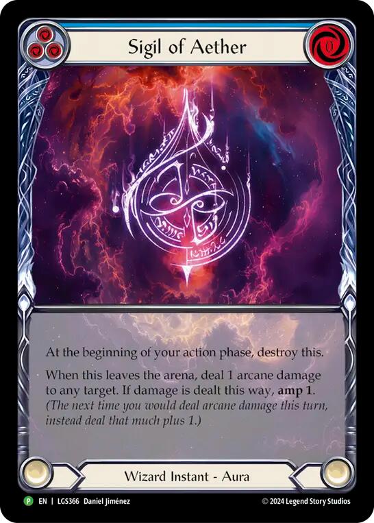 Sigil of Aether (Rainbow Foil) [LGS366] (Promo)  Rainbow Foil | Magic Magpie