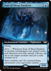 Fear of Sleep Paralysis (Extended Art) [Duskmourn: House of Horror Commander] | Magic Magpie