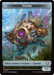 Thopter // Gnome Double-Sided Token [Edge of Eternities Commander Tokens] | Magic Magpie