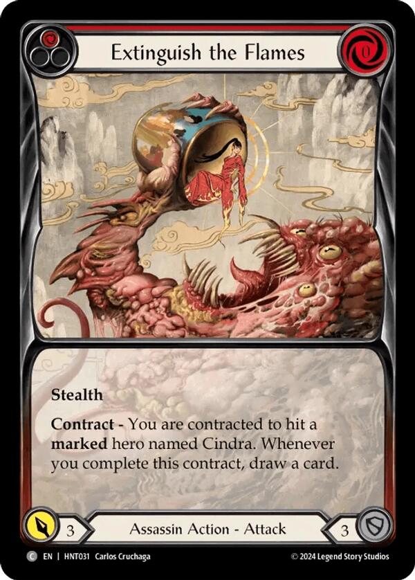 Extinguish the Flames [HNT031] (The Hunted)  Rainbow Foil | Magic Magpie