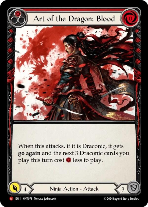 Art of the Dragon: Blood [HNT071] (The Hunted)  Rainbow Foil | Magic Magpie