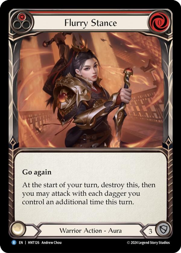 Flurry Stance [HNT126] (The Hunted)  Rainbow Foil | Magic Magpie