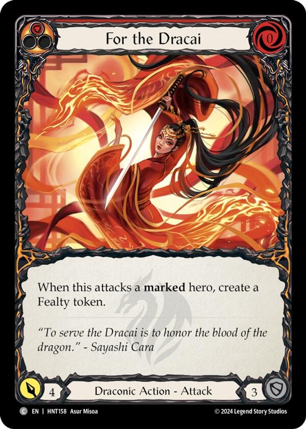 For the Dracai [HNT158] (The Hunted)  Rainbow Foil | Magic Magpie