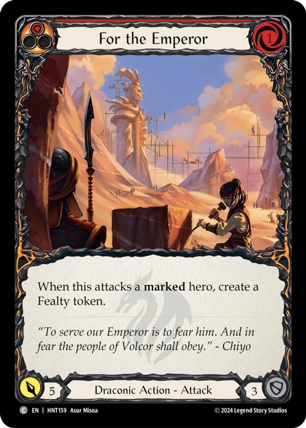 For the Emperor [HNT159] (The Hunted)  Rainbow Foil | Magic Magpie