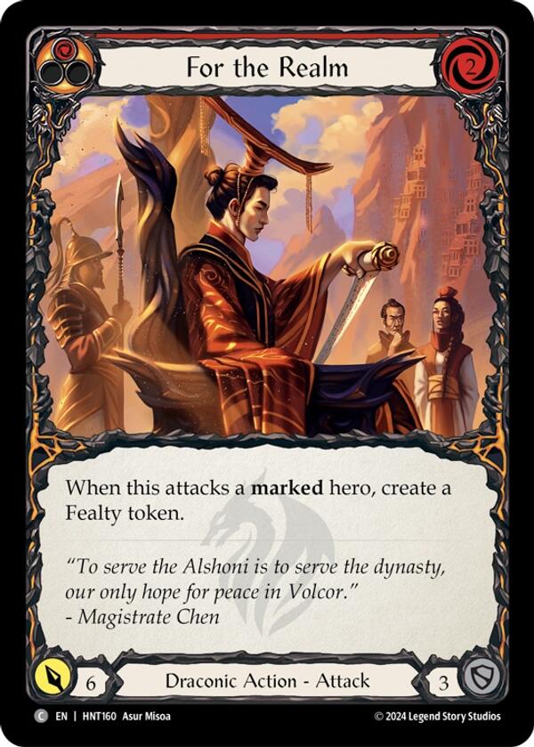 For the Realm [HNT160] (The Hunted)  Rainbow Foil | Magic Magpie