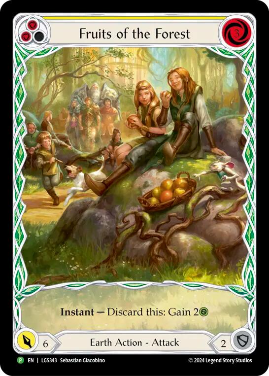 Fruits of the Forest (Yellow) [LGS343] (Promo)  Rainbow Foil | Magic Magpie