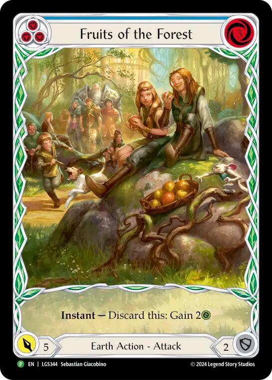 Fruits of the Forest (Blue) [LGS344] (Promo)  Rainbow Foil | Magic Magpie