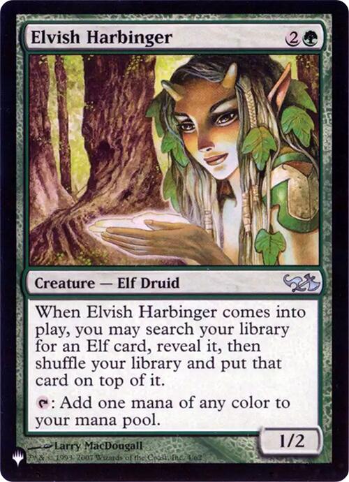 Elvish Harbinger (Retro Frame) [The List] | Magic Magpie