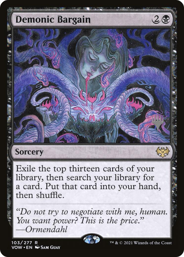 Demonic Bargain (Promo Pack) [Innistrad: Crimson Vow Promos] | Magic Magpie