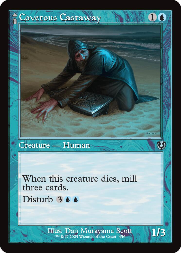 Covetous Castaway // Ghostly Castigator (Retro Frame) [Innistrad Remastered] | Magic Magpie