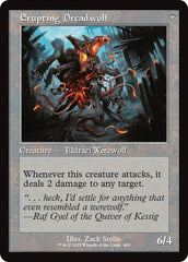 Smoldering Werewolf // Erupting Dreadwolf (Retro Frame) [Innistrad Remastered] | Magic Magpie