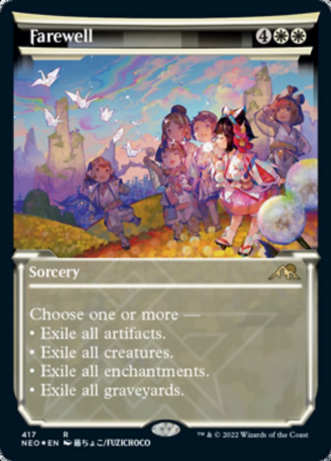 Farewell (Showcase) (Foil Etched) [Kamigawa: Neon Dynasty] | Magic Magpie