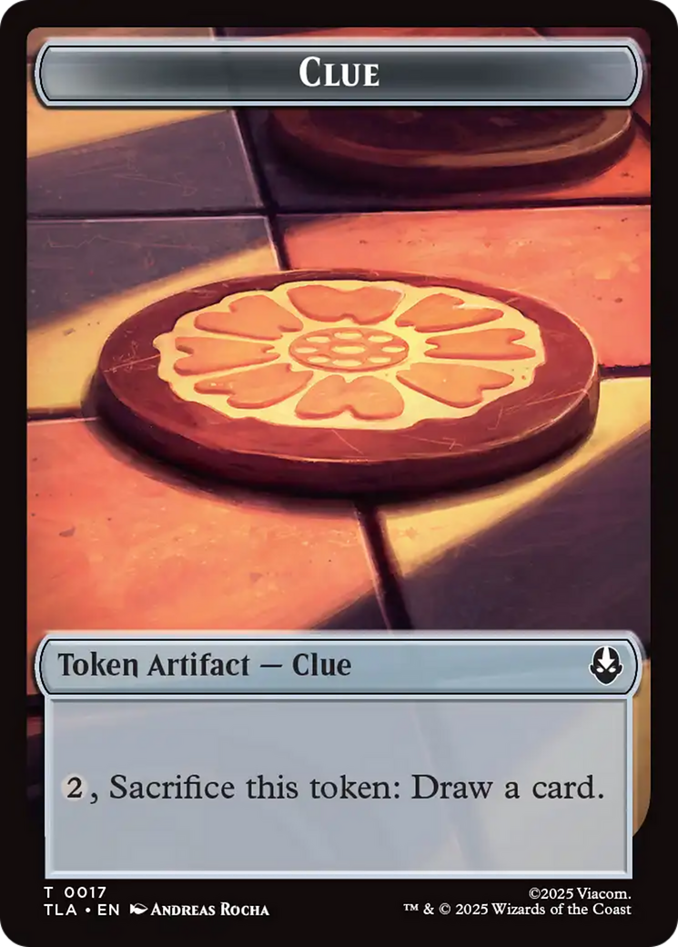 Monk // Clue (0017) Double-Sided Token [Avatar: The Last Airbender Tokens] | Magic Magpie