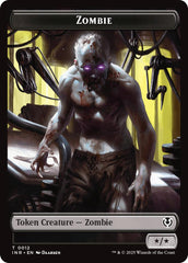 Zombie (0011) // Zombie (0012) Double-Sided Token [Innistrad Remastered Tokens] | Magic Magpie