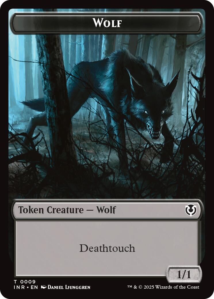 Wolf (0009) // Wolf (0018) Double-Sided Token [Innistrad Remastered Tokens] | Magic Magpie