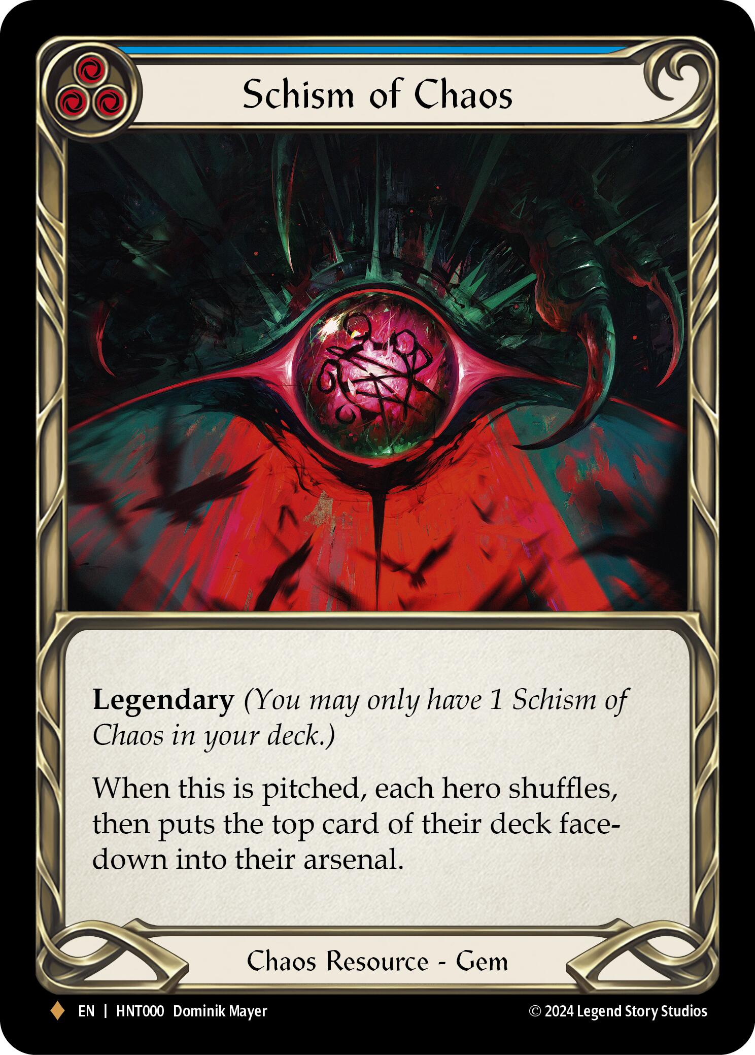 Schism of Chaos [HNT000] (The Hunted)  Cold Foil | Magic Magpie