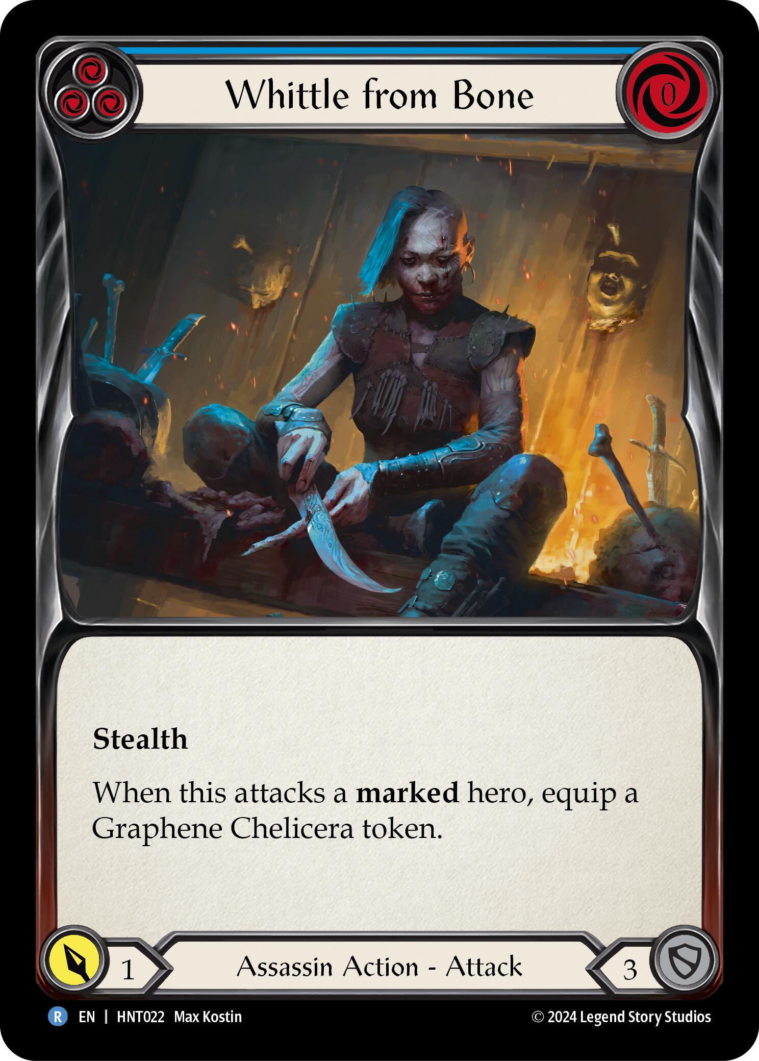 Whittle from Bone (Blue) [HNT022] (The Hunted) | Magic Magpie