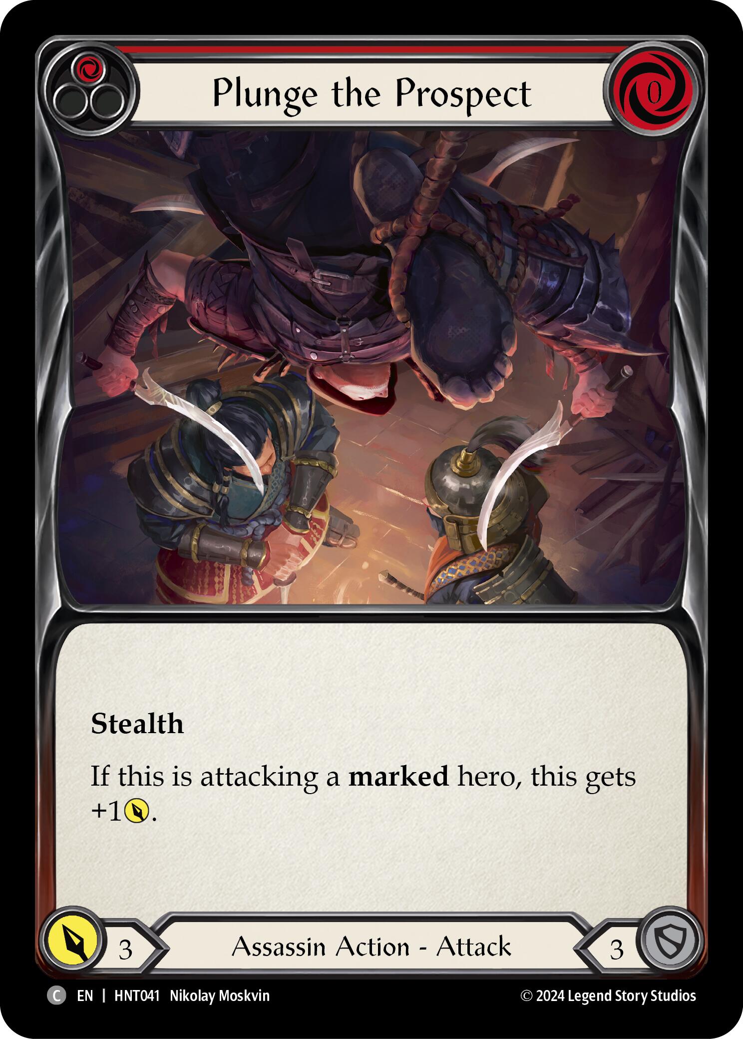 Plunge the Prospect (Red) [HNT041] (The Hunted) | Magic Magpie