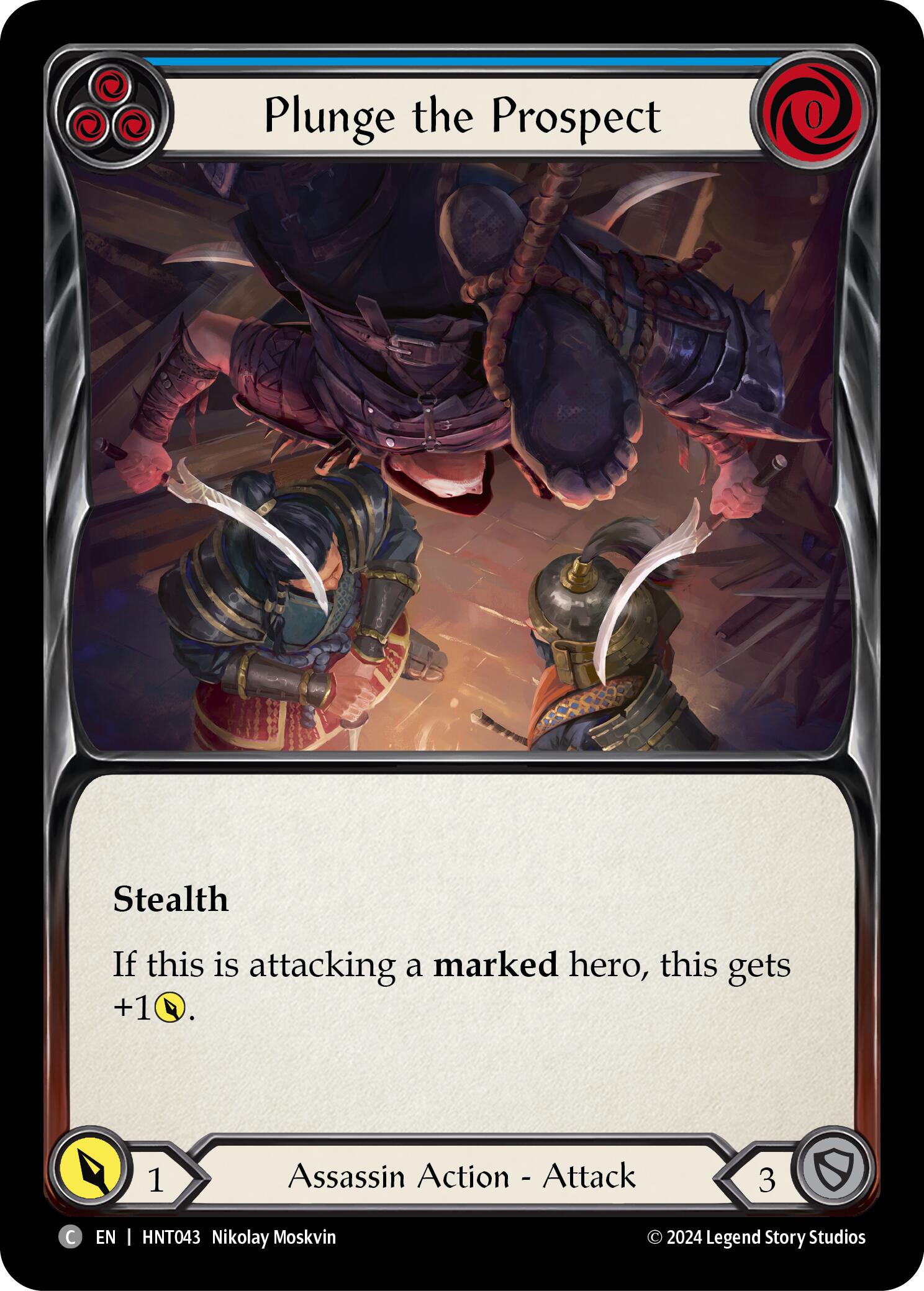 Plunge the Prospect (Blue) [HNT043] (The Hunted) | Magic Magpie