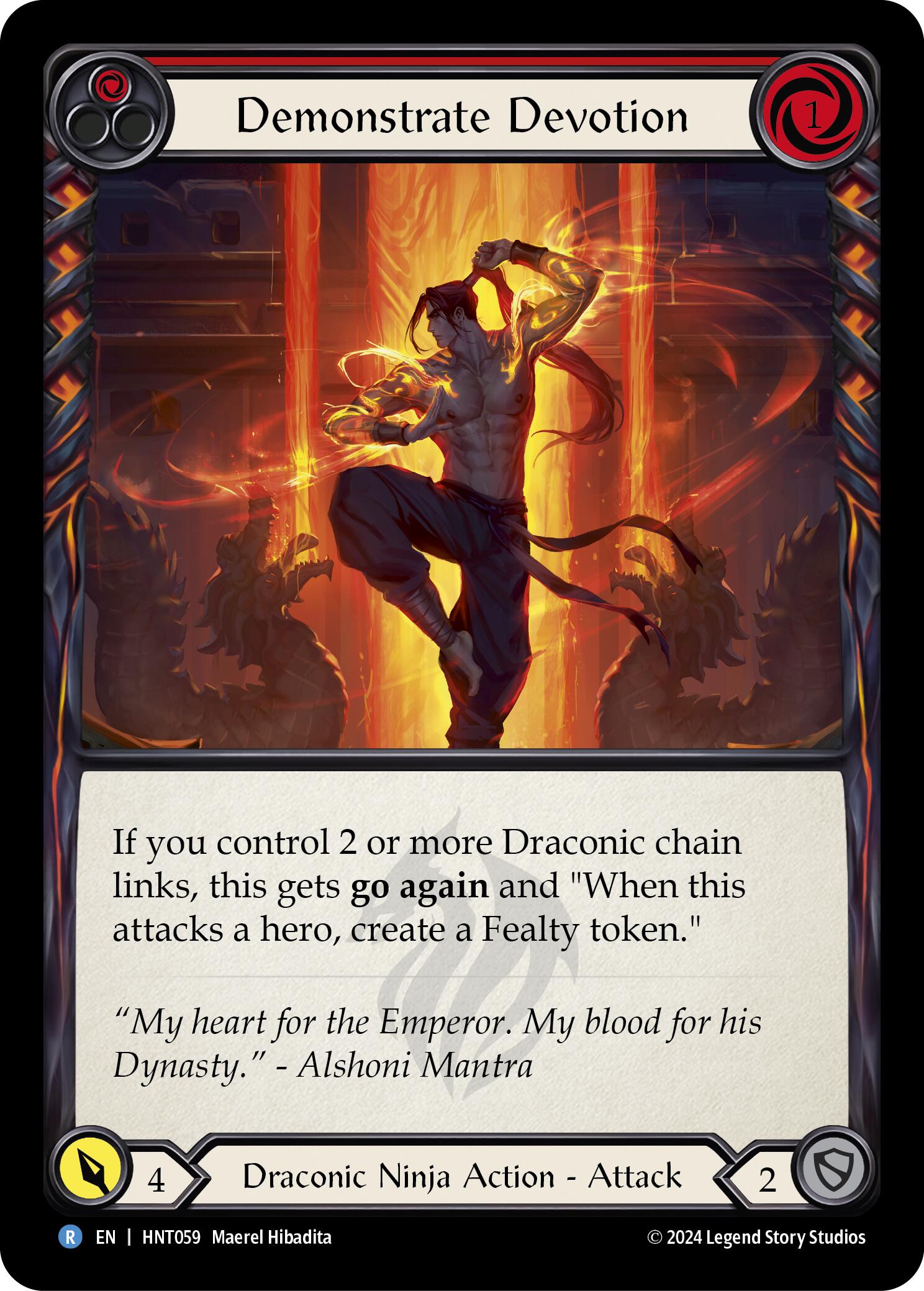 Demonstrate Devotion (Red) [HNT059] (The Hunted) | Magic Magpie